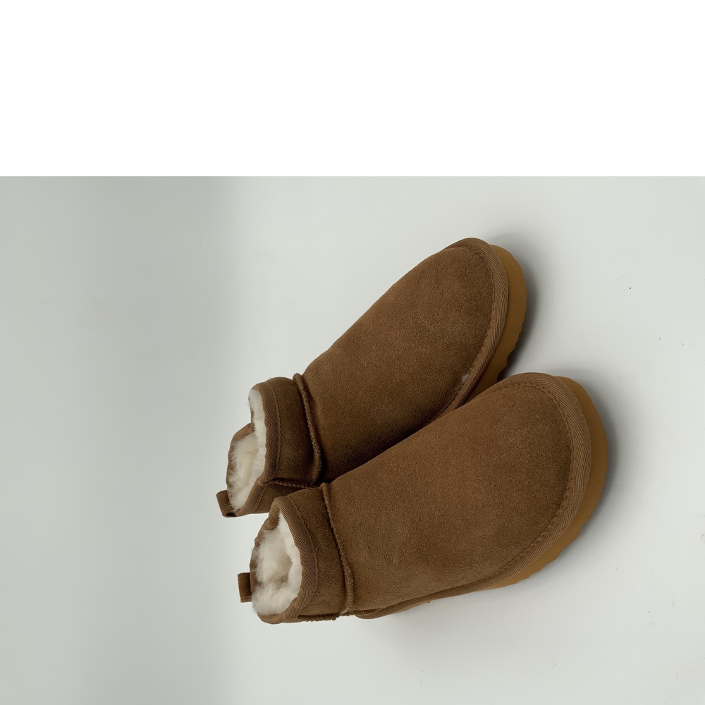 Quince Women's Australian Shearling Mini Boot Pecan 7 NEW